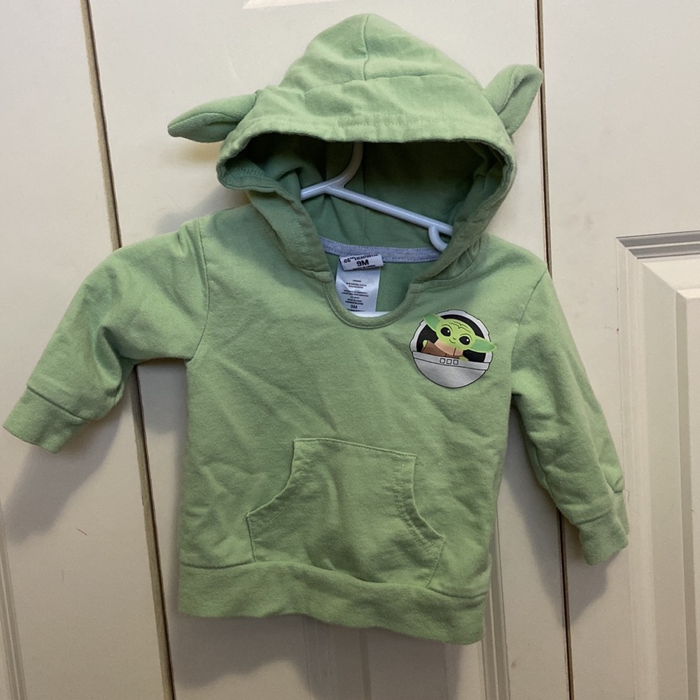 Star Wars Mandalorian Baby Yoda Grogu Lightweight Hoodie